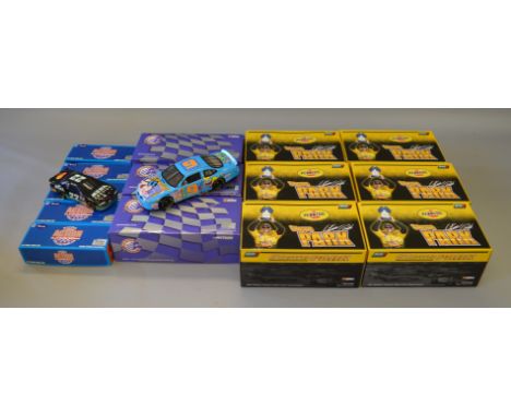 Trade case of 6 Revell 1:24 scale. Steve Park 2001 Pennzoil Chevrolet Monte Carlo Raced version cars, together with 3 x 1:18 