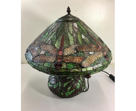 Large Art Deco Style Tiffany Style Dragon Fly Shade Lamp shade measures approx 16,5ins dia 