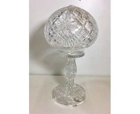 Vintage Cut Glass Lamp 