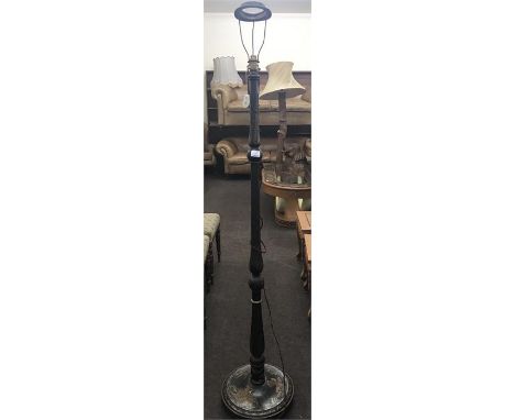 Chinese laquered standard lamp