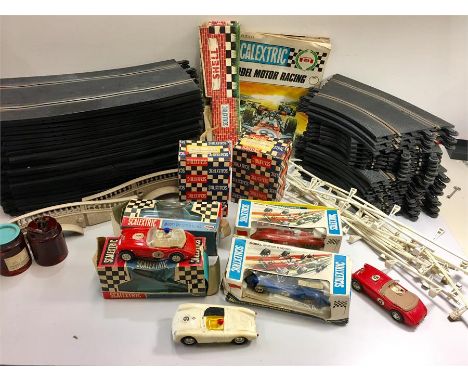 Vintage scalextric Moter Racing Set includes parts and accessories 