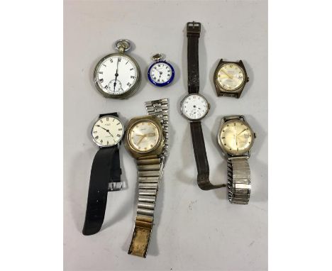 Collection of vintage watches includes smiths ackro ect 