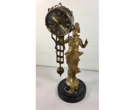 Vintage lady mystery clock