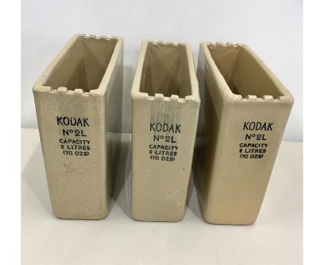 Rare Royal Doulton 1920/1930's stoneware Kodak camera film development tanks, all in good condition.
