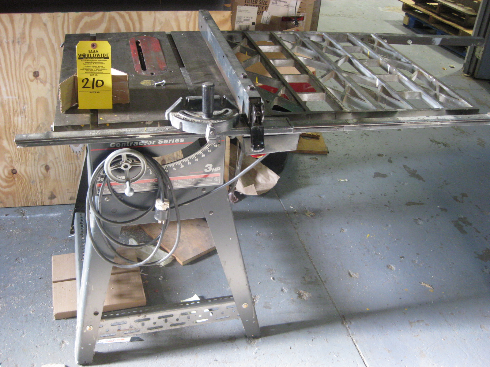 TABLE SAW; CONTRACTOR SERIES, 3 HP Make CRAFTSMAN Model 113.298842