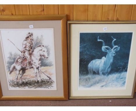 Various watercolours and prints
