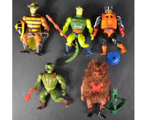 Masters Of The Universe - x5 vintage 1980s Mattel made Masters Of The Universe MOTU He-Man action figures comprising; Kobra K