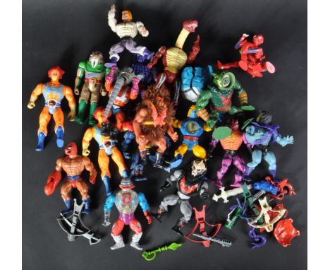 A collection of vintage 1980's MOTU Masters Of The Universe He-Man playset action figures to include; Skeletor, Leech,&nbsp;H