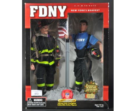 An official Limited Edition Real Heroes made FDNY New York Fire Department 1/6 scale Firefighter action figures. The posable 