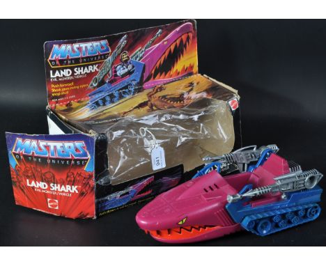 Masters Of The Universe - an original vintage 1980s Mattel made MOTU action figure playset vehicle ' Land Shark '. Appears co
