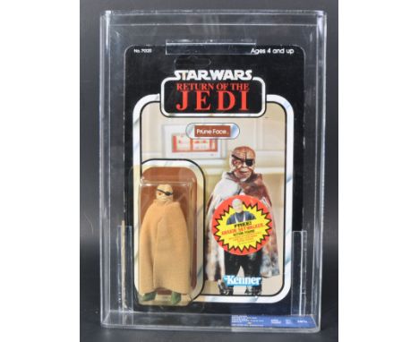 Star Wars - an original vintage 1983 Kenner made MOC carded action figure ' Prune Face '. UKG Graded to 70 (c70, B70, F90). 7