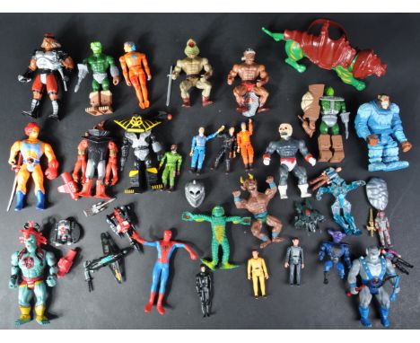 A collection of assorted vintage 1970's, 80's and 90's action figures to comprise of; x2 Revell Power-Lords (Ggripptogg &amp;