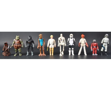 Star Wars - a collection of x10 original vintage Kenner / Palitoy made Star Wars action figures. Comprising: TIE Fighter Pilo