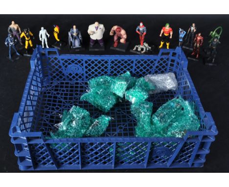 A collection of 34 assorted Eagle Moss Marvel Comic Universe Action figures. Hand painted metal construction to include; Dest