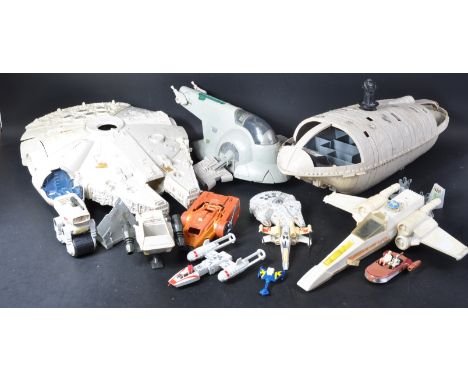 Star Wars - a collection of original vintage Kenner / Palitoy made Star Wars action figure playsets. Comprising: Millennium F