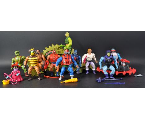 Masters of the Universe - a collection of assorted vintage original Wave 3 1984 Mattel made action figures to comprise of; Ba