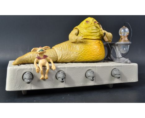Star Wars - an original vintage 1983 Kenner / Palitoy made action figure playset ' Jabba The Hutt Action Playset '. Near comp
