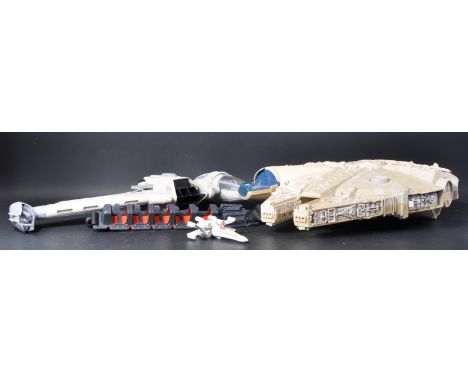 Star Wars - a collection of assorted vintage Palitoy / Kenner made action figure playsets, comprising: B-Wing Fighter, Millen