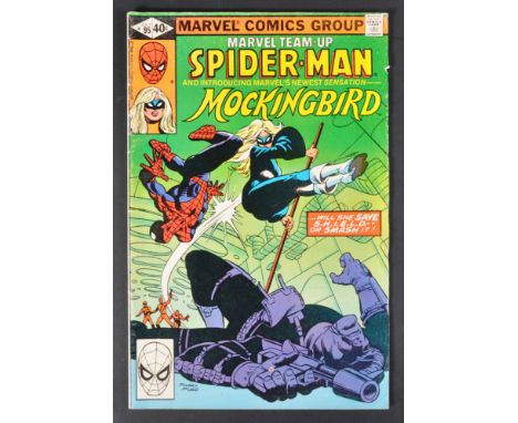 Marvel Comics - Marvel Team Up Spider-Man Mockingbird - #95 c1980. First appearance Mockingbird in the vintage comic book ser