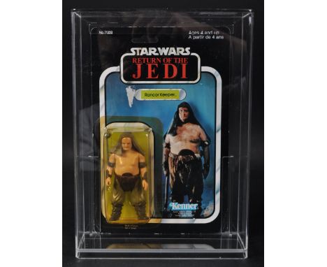 Star Wars - An original vintage 1983 Kenner made Star Wars carded MOC action figure ' Rancor Keeper '. Factory sealed upon it