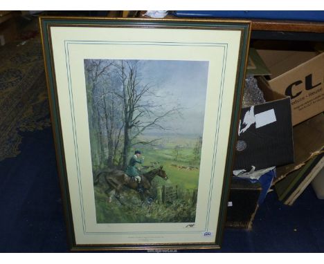 A framed and mounted Chelsea Green limited edition print, 51/495 "His Grace the Duke of Beaufort".