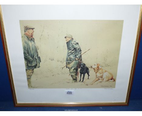 A framed and mounted Ros Goody limited edition Print titled " Did You Get It", 25/850, signed in pencil, 19 1/2" x 17".