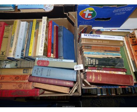Three boxes of assorted Novels, many vintage/first editions, authors/books to include Dostoyersky, A.A. Milne, D.K. Broster, 