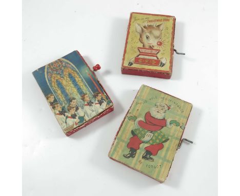 3 WIND UP K KARDS LTD. WIND UP MUSICAL CHRISTMAS CARDS