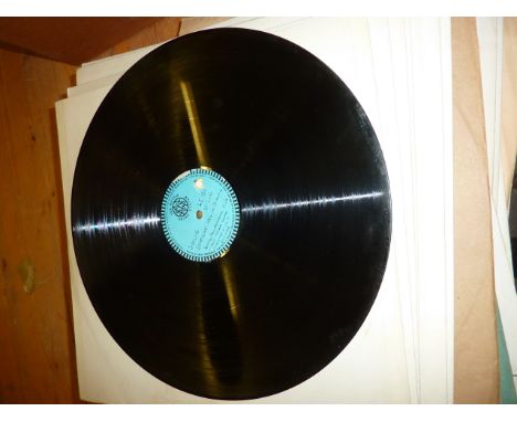 SIR THOMAS BEECHAM, PERSONAL COLLECTION OF TEST PRESSINGS AND ACETATE RECORDS, VERY LARGE QUANTITY,  MANY ANNOTATED, DAT AND 
