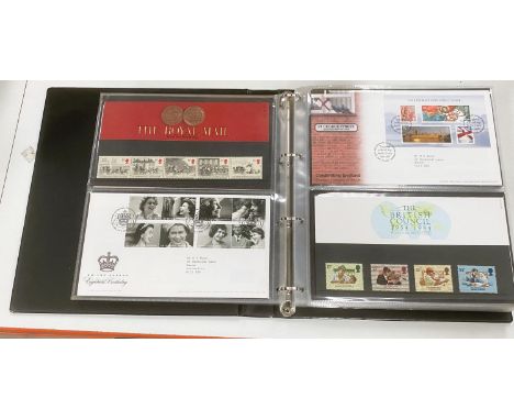 Six ring binders of GB stamps mainly first day covers 
