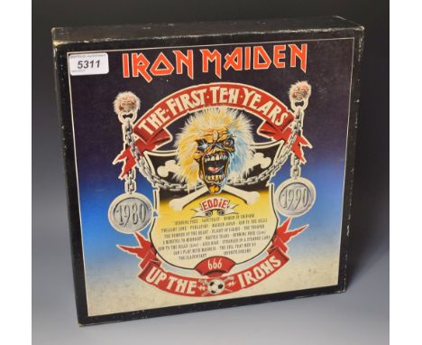 Vinyl Records - Iron Maiden The First Ten Years 1980-1990 limited edition Boxed set, being a collection of 20 12 inch vinyl r