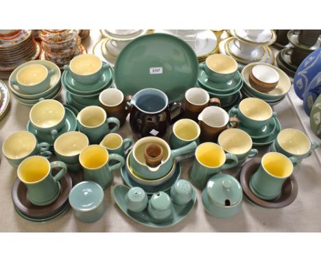 Ceramics - a Denby Green part dinner and tea service; other Denby; etc