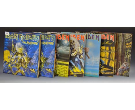 Vinyl Records - Iron Maiden - Live After Death , gate fold double Album with 8 page booklet and miss printed lyric sheet;  ot