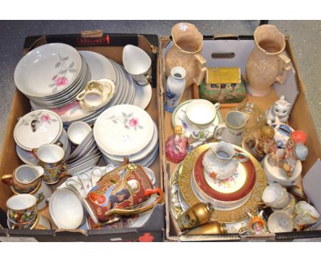 Ceramics - a Japanese Arlen Enchantment pattern dinner and tea service; a Goebel figure; a Royal Doulton Figure, Rose, HN1365