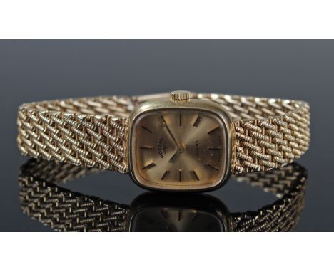 Boxed ladies Rotary 9ct gold wristwatch and bracelet, total weight approx 29.5g
