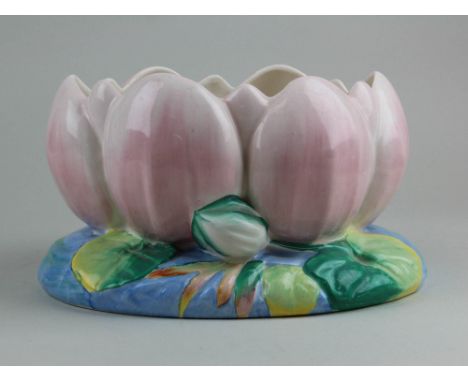 Clarice Cliff Porcelain Water Lilly vase