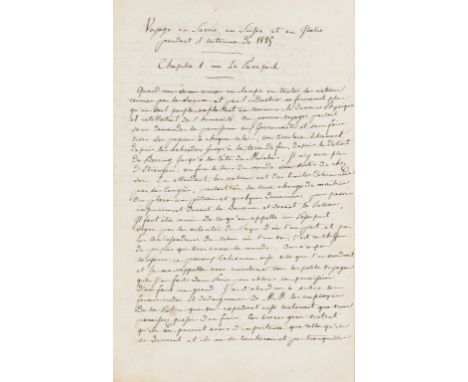 Savoy, Switzerland and Italy.- [Filon (Charles Auguste, French historian, 1800-75)] Voyage en Savoie, en Suisse et en Italie 