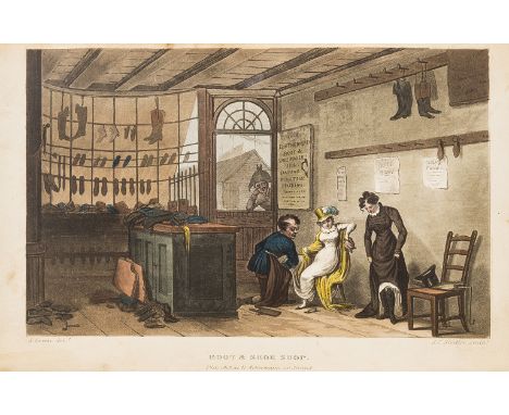 Yorkshire.- Rowlandson (Thomas, illustrator).- [Papworth (J. B.) &amp; others],  Poetical Sketches of Scarborough, first edit