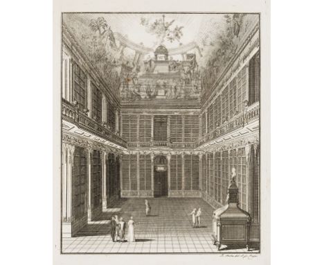 Library decoration.- Mayer (Wenzel Joseph) Historische Beschreibung der am Bibliothekgewolbe der koniglichen Pramonstratenser