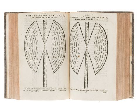 Greek printing.- Poetæ minores Græci, edited by Ralph Winterton, parallel Latin and Greek text, title within woodcut typograp