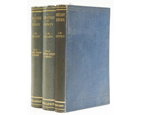 Economics.- Keynes (John Maynard) A Treatise on Money, 2 vol., first edition, some light spotting and foxing to endpapers, or