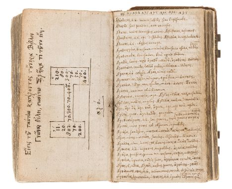 [Manuscript Lexicon &amp; Prayers].- [Manuscript Greek/Latin Lexicon],180pp., [17th century] [bound with] The book of Common 