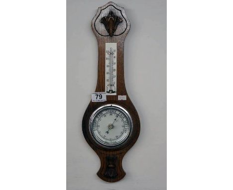 Small oak barometer