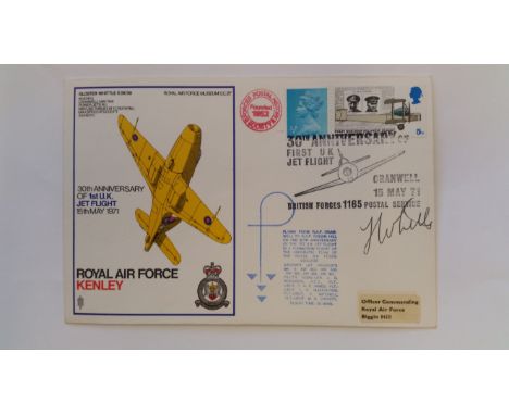 AVIATION, signed commemorative cover by Frank Whittle, British RFAF officer and engineer who invented the jet engine, VG