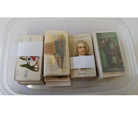 WILLS, mainly part sets, inc. Railway Working (complete), Musical Celebrities (47), Locomotives (20), First Aid (43) etc., FR