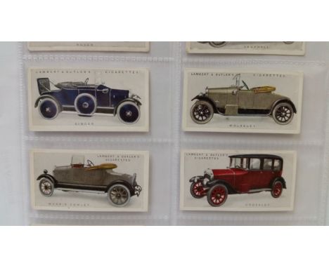 MIXED, complete (4), Lambert &amp; Butler Motor Cars 1st, Wills Ships &amp; Shipping, Churchmans Kings of Speed, Carreras His