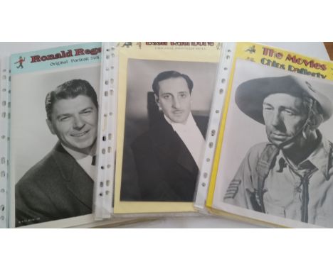 CINEMA, actors, original portrait stills, inc. Eugene Pallette, Michael Palin, Larry Parks, Nigel Patrick, Gregory Peck, Geor