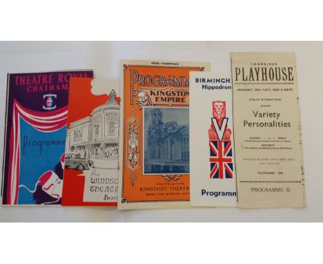 MAGIC, theatre programmes, 1940s-1950s, inc. Freddie Harris, Erikson, Ishak, Robert Harbin, Howard De Courcy, Chefalo, Cyrald