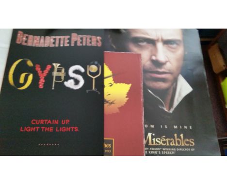 POSTERS, selection, inc. theatre, New York (10), Gypsy, Phantom of the Opera, Les Miserables, Wolf Hall, Miss Saigon opening 