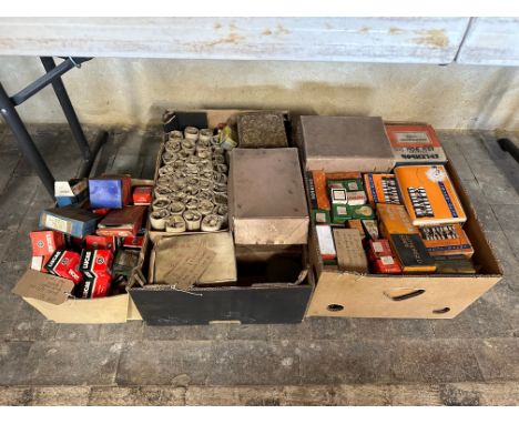 A large quantity of new old stock 6/12 volt bulbs and bulb holders etc. including Lucas, Wipac, Dorman, Pioneer, Mazda, Splen